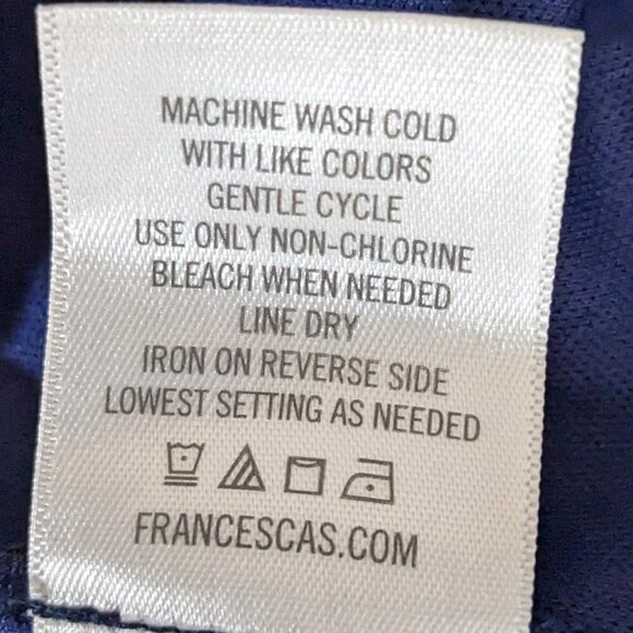 WOMEN'S "Mi Ami" Chambray Blue, Embroidered, Short Sleeveless Dress; Size XS - Picture 6 of 6